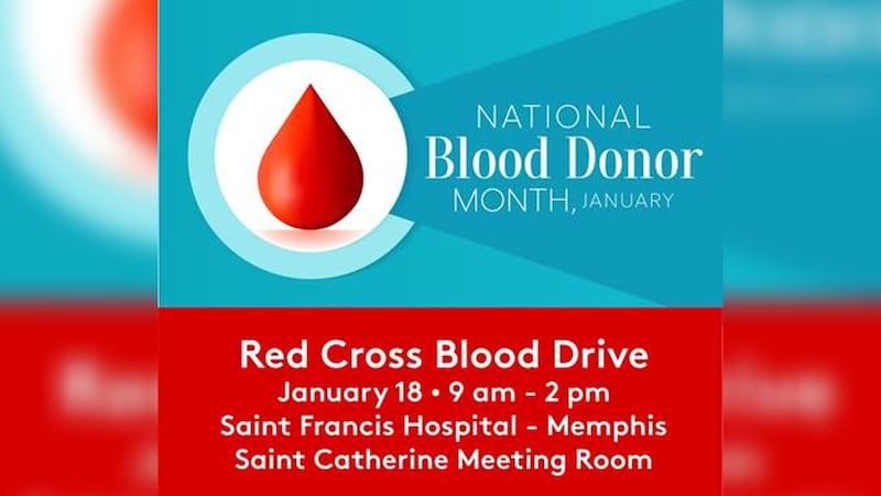 Saint Francis Hospital will host a blood drive on Jan. 18. The drive is by appointment only.
