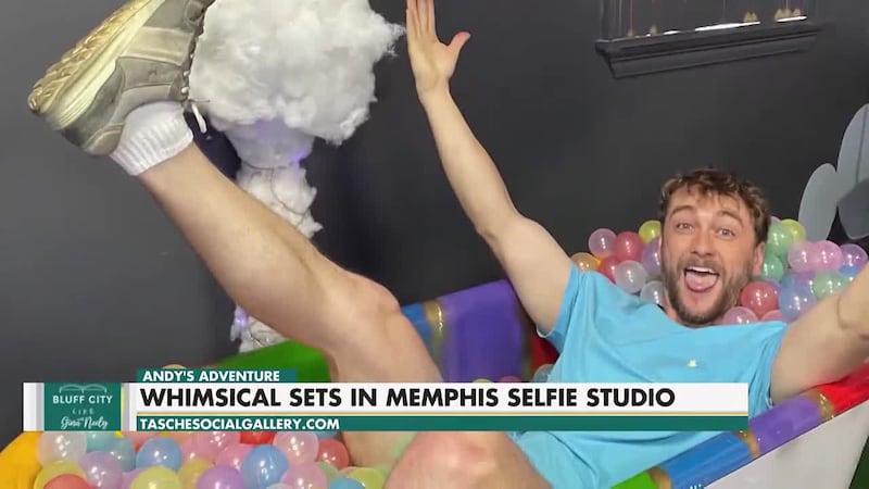 Whimsical Sets In Memphis Selfie Studio