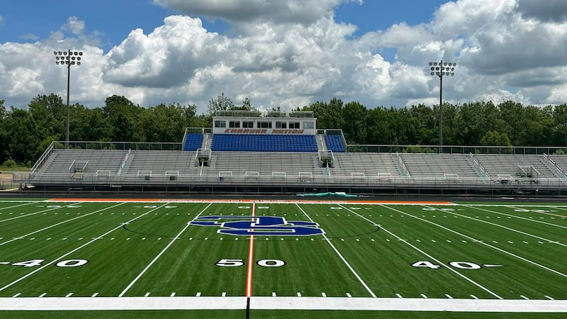 Southaven High School's new synthetic turf football field