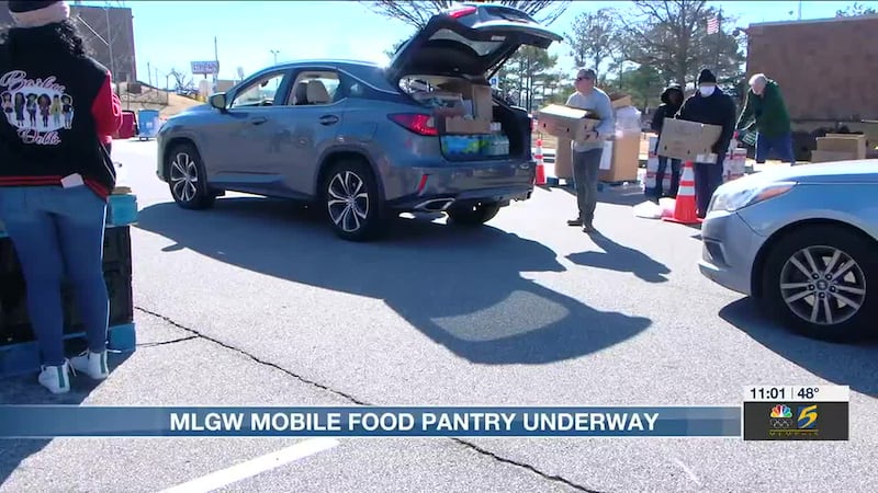 MLGW mobile food pantry underway