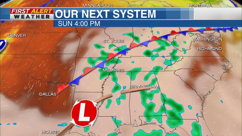 Stationary front brings rain chances for the Holiday Weekend
