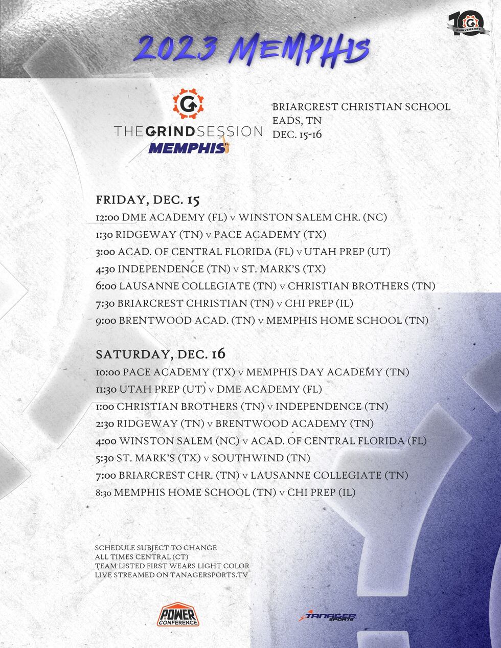 This weekend’s event will feature 15 teams, 15 games, and an impressive lineup of some of the...