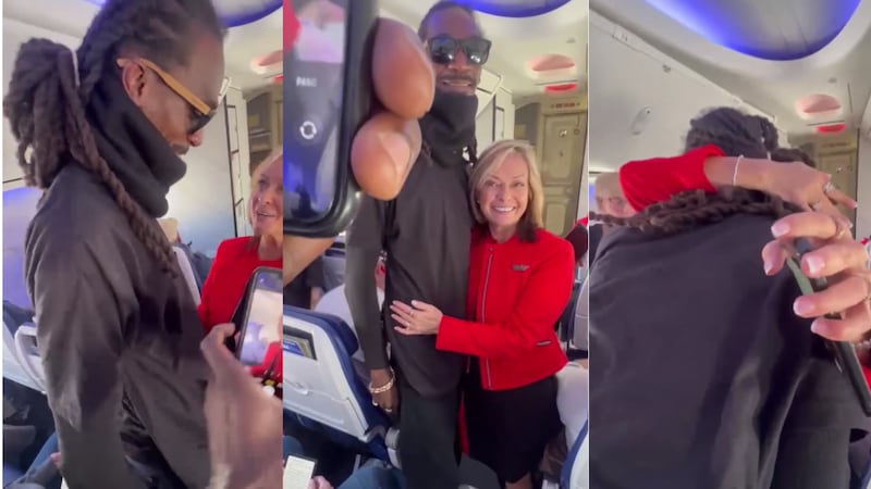 A Southwest Airlines flight attendant is going viral for mistaking an ordinary passenger for...