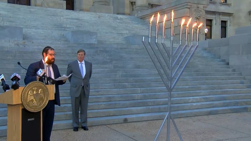 Governor Reeves told those gathered Mississippi will always stand with the Jewish people...
