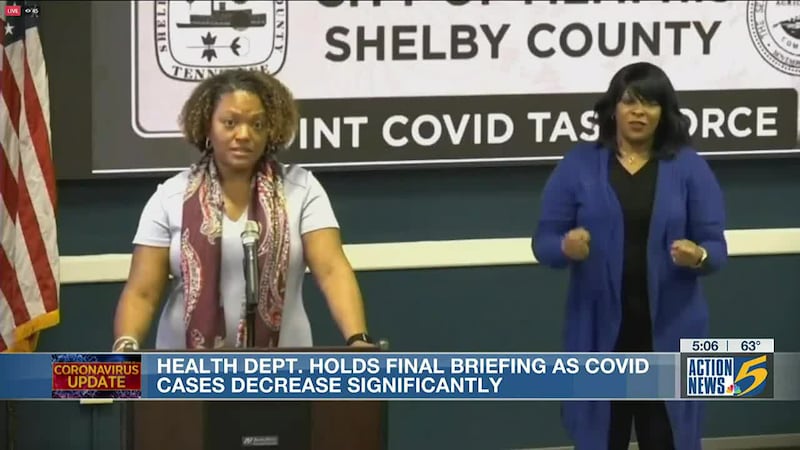 Health Dept. holds final briefing as COVID-19 cases decrease significantly