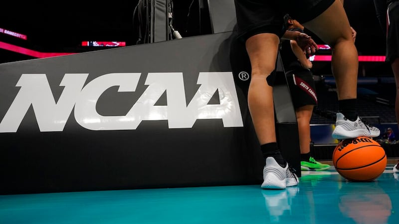 A South Carolina players pauses during a practuce session for a college basketball game in the...