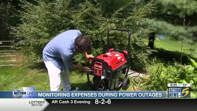 Bottom Line: Monitoring expenses during power outages