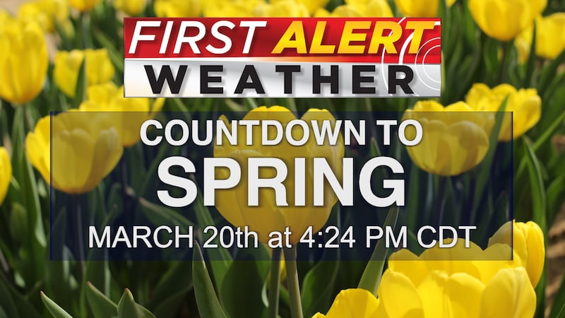 Spring officially begins March 20, 2023 at 4:24 PM CT