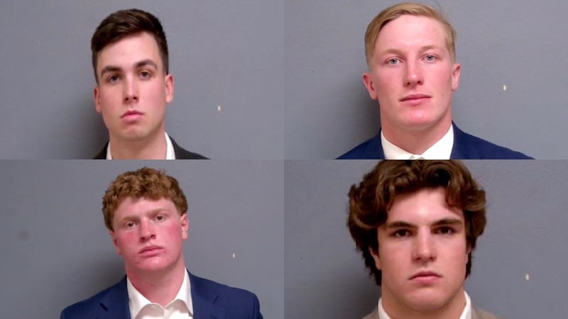 Luke Ackerley, Brody Shelby, Andrew King and Bennett Fady were charged with misdemeanor...