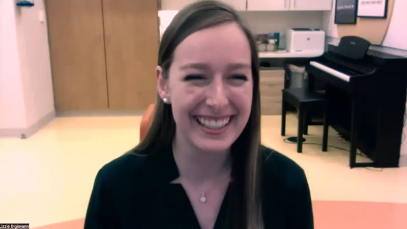 Lizzie DiGiovanni is a music therapist at St. Jude Children's Research Hospital.