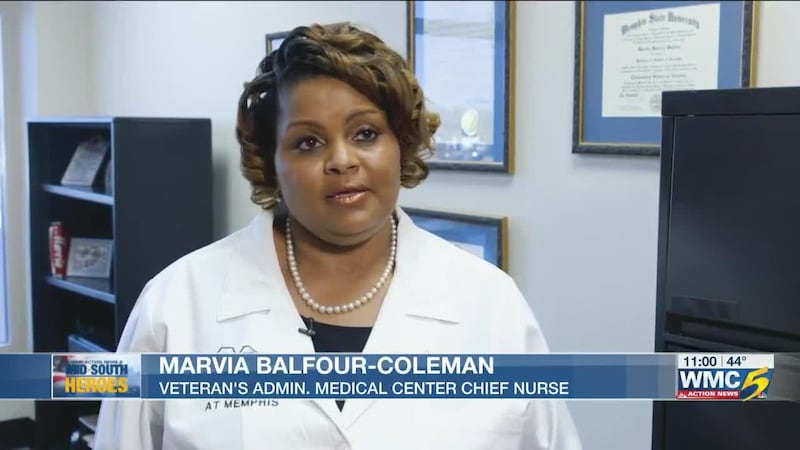 Veteran’s Administration Medical Center Chief Nurse Marvia Balfour-Coleman.