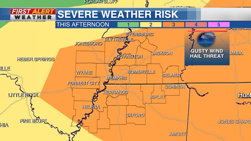 Severe Weather Risk 6/11/23 for the Mid-South